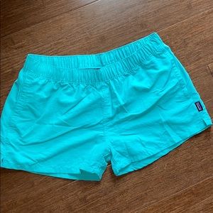 Patagonia Blue Green Barely Baggies
